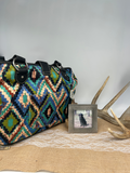 Blue and Green Montana West Conceal And Carry Purse