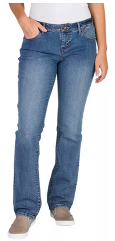 Natural Reflections Classic Fit Straight Leg Jeans - Ladies